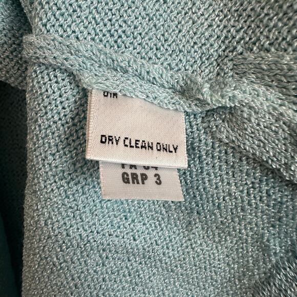 St. John Santana Knit Shell Top Blue Sleeveless Sweater Tank S Small READ - Picture 8 of 10